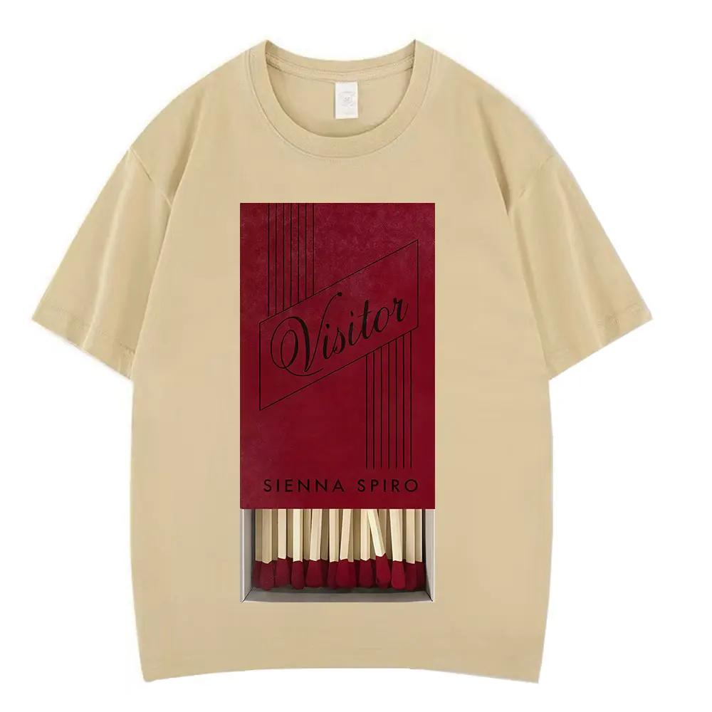 Singer Sienna Spiro Fashion Graphics Tshrit Men Women Harajuku T-shirt Summer Loose Casual Cotton Fashion T-shirts Fan Gifts Top