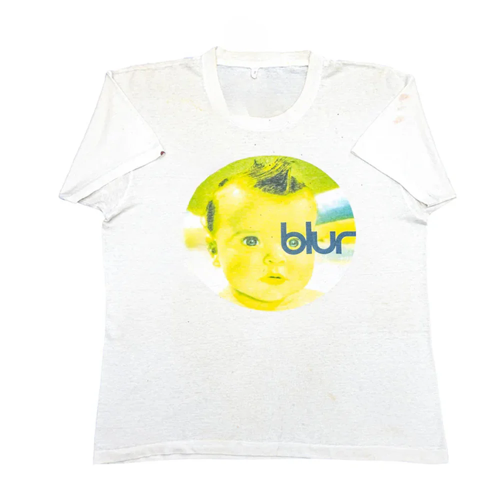 BLUR Blur Band British Rock Punk Casual T-Shirt Men's and Women's Luxury Brand Top White