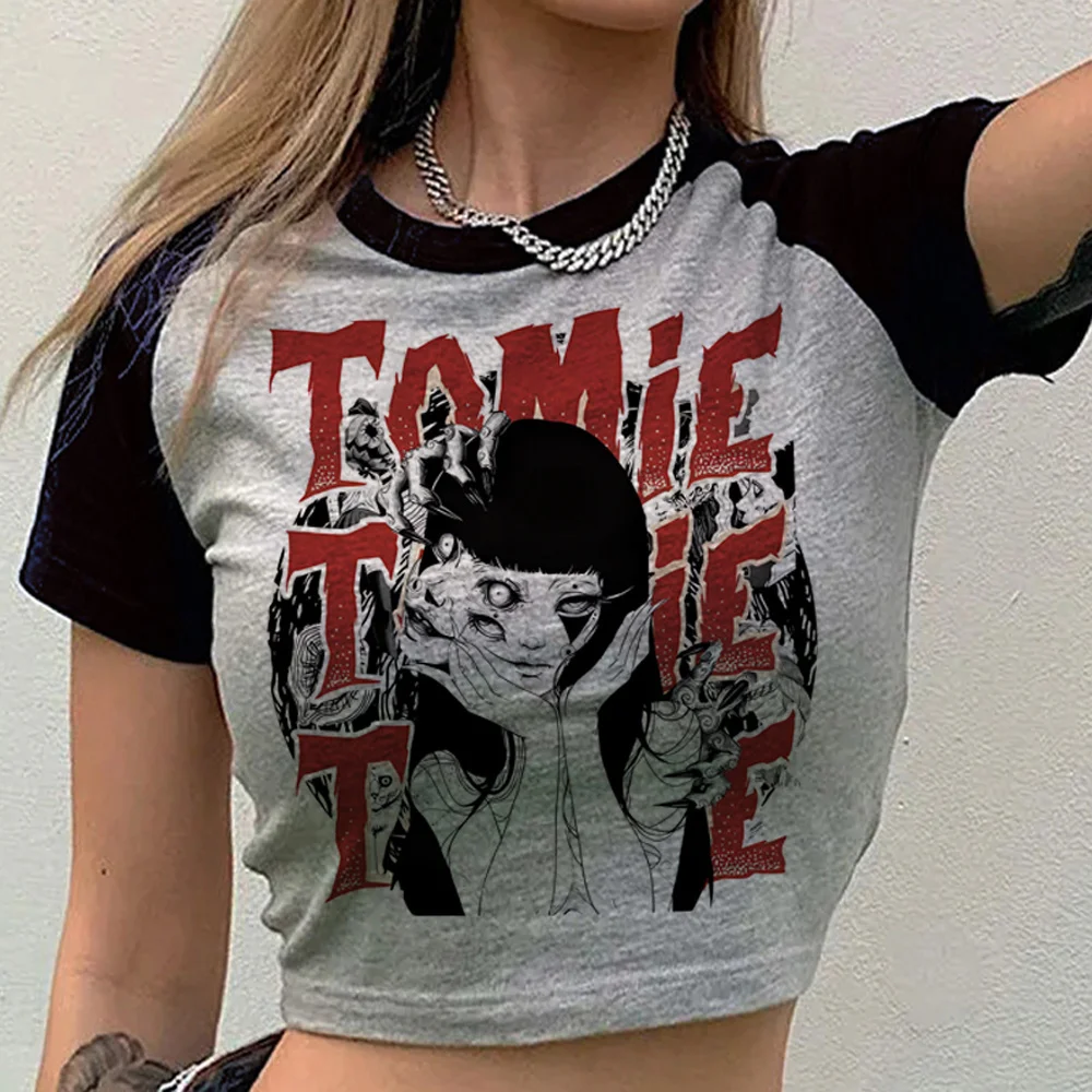 Junji Ito Shintaro Kago Tomie crop top teen party meme emo japanese tshirt meme japanese japan dollette