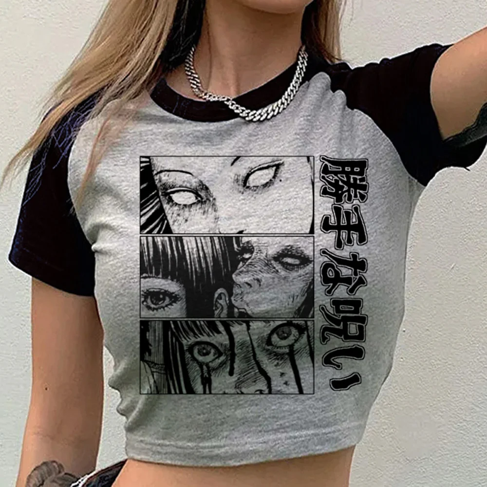 Junji Ito Shintaro Kago Tomie crop top teen party meme emo japanese tshirt meme japanese japan dollette