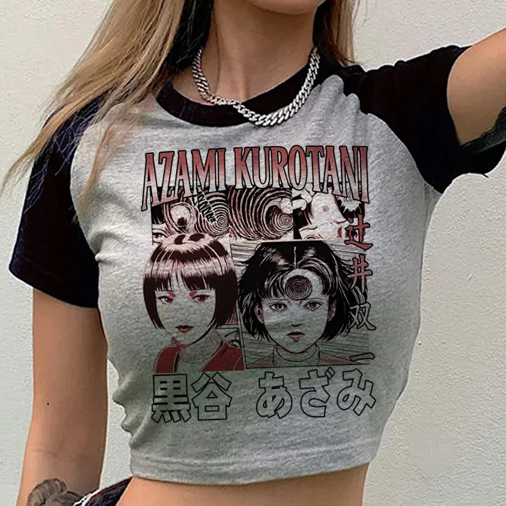 Junji Ito Shintaro Kago Tomie crop top teen party meme emo japanese tshirt meme japanese japan dollette