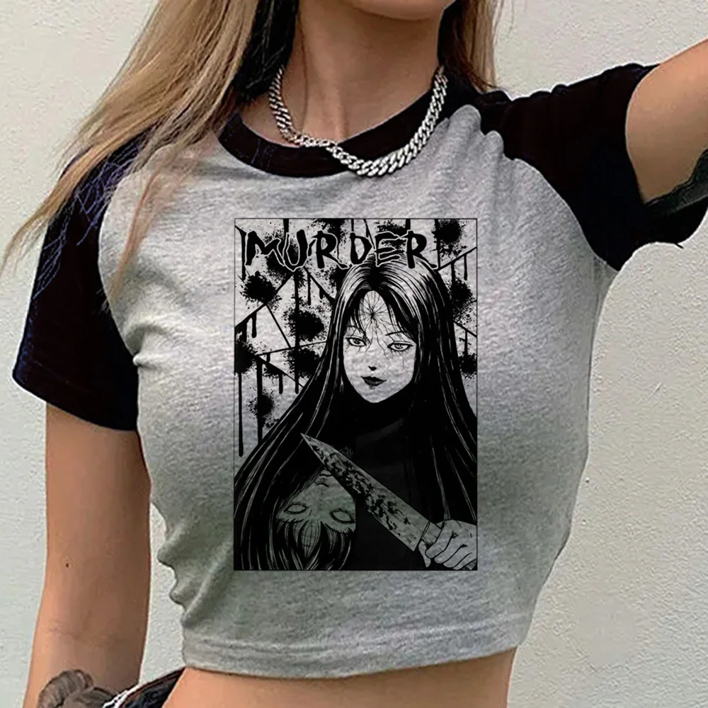 Junji Ito Shintaro Kago Tomie crop top teen party meme emo japanese tshirt meme japanese japan dollette