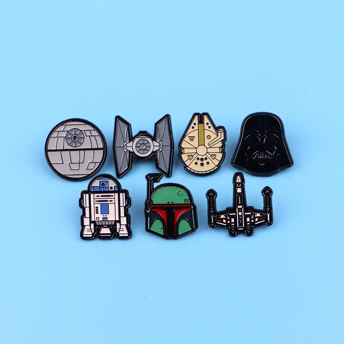 7pcs/set Sci-Fi Movie Enamel Pin Set Cool Stuff Brooch Bulk Lapel Pins for Backpacks Fashion Accessory Gift For Fans