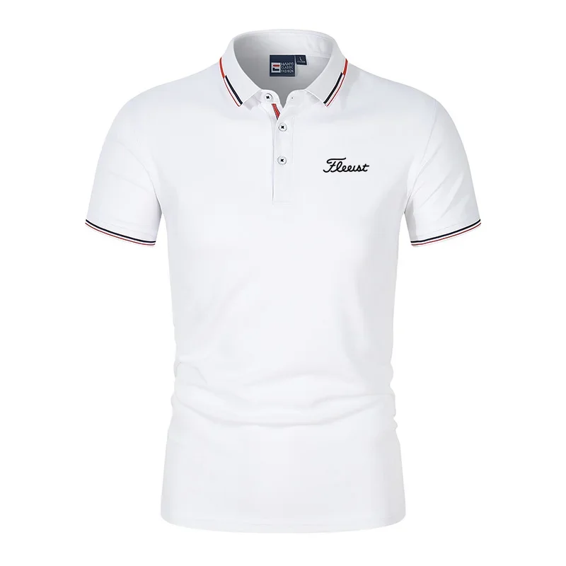 Summer High-Quality Men's Printed Polo Shirt, New High-End Business Casual Quick Drying And Breathable Polo Collar Polo Shirt