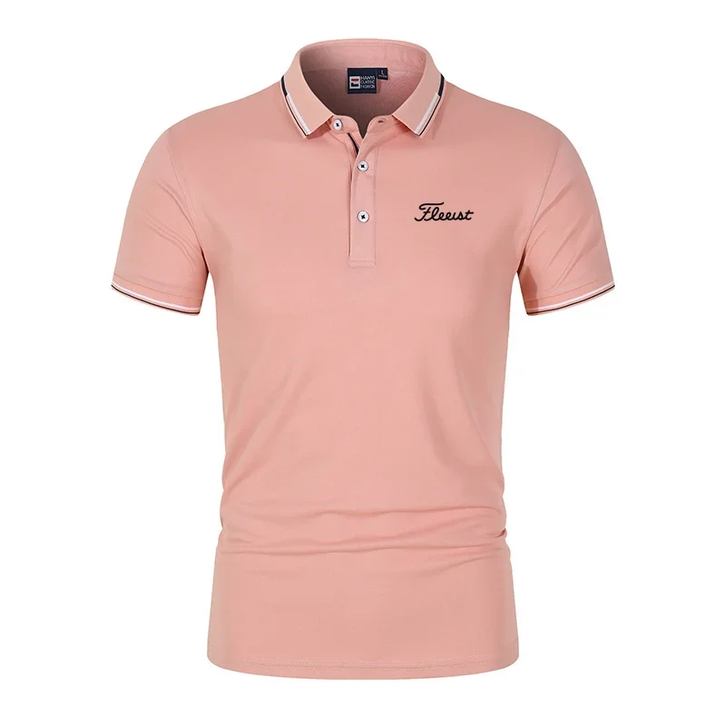 Summer High-Quality Men's Printed Polo Shirt, New High-End Business Casual Quick Drying And Breathable Polo Collar Polo Shirt