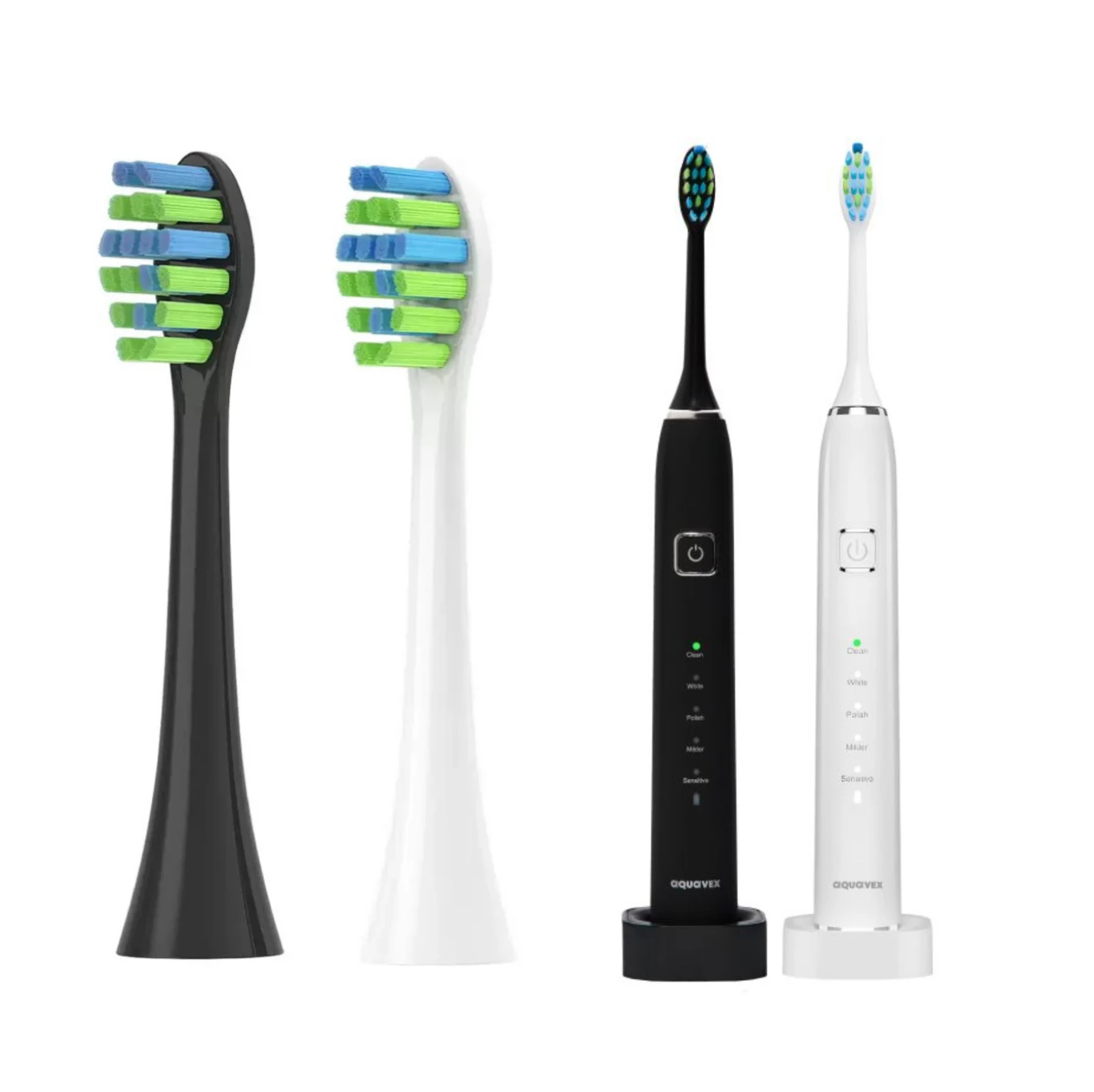 Replacement Toothbrush Heads For Aquavex Pro Black/White/Pink/Colour Electric Toothbrush Soft DuPont Bristles Nozzles Sumkyle