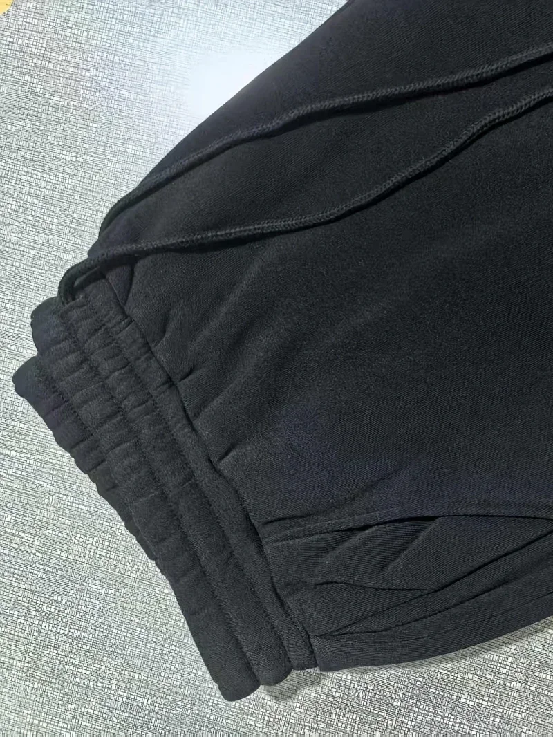 Men's Letter Graphic Print Drawstring Waist Shorts Casual Tie Front Track Athletic Shorts Basketball Training Summer Oversized