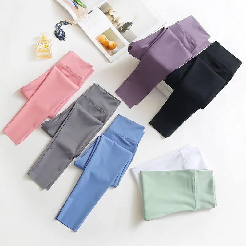 Girls High Waist Pants Spring Summer New Style Slim Fit Leggings Casual Sports Yoga Pants For Kids