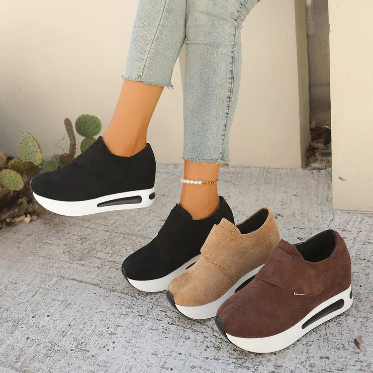 Business Casual Shoes for Women Winter Women'S Casual Comfortable Platform Round Toe Walking Shoes Sports Zapatillas De Mujer