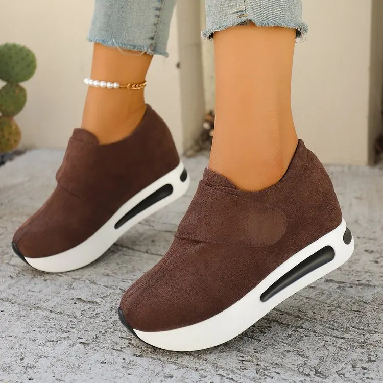 Business Casual Shoes for Women Winter Women'S Casual Comfortable Platform Round Toe Walking Shoes Sports Zapatillas De Mujer
