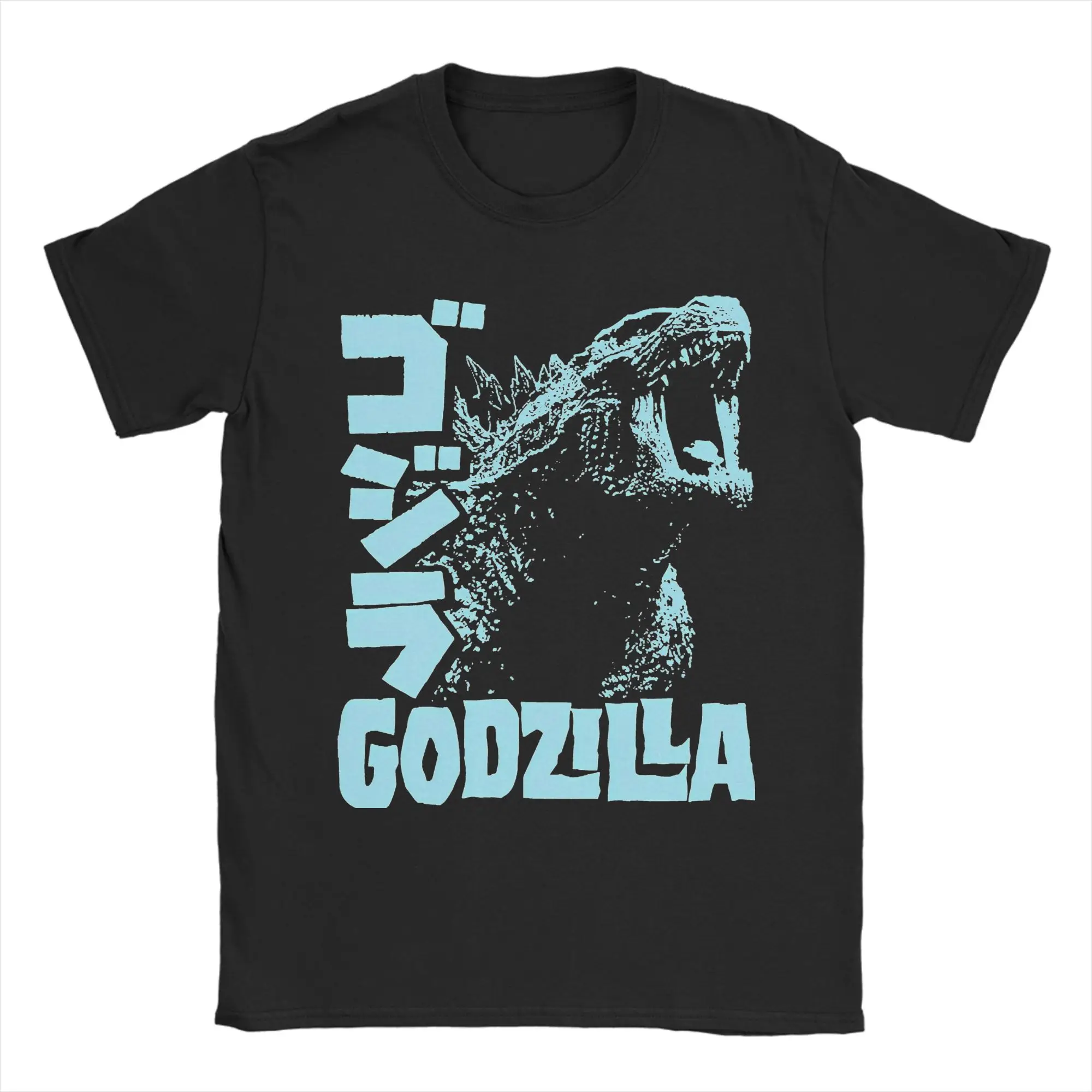 Godzillaed T-Shirt for Men Vintage 100% Cotton Tees Crew Neck Short Sleeve T Shirts Gift Idea Clothing
