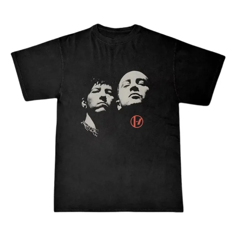 2026 Men's Summer Retro Casual Cotton T-shirts Twenty-one Pilot Bands Super Rap Hip-hop Punk Street Harajuku T-shirts Y2k