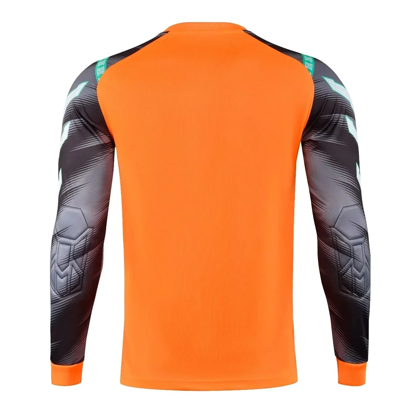 Men's Kids Boys Elbow Protective Forms Football Jersey Shirts with Sponge Protector for Soccer Training Goal Keeper Clothing