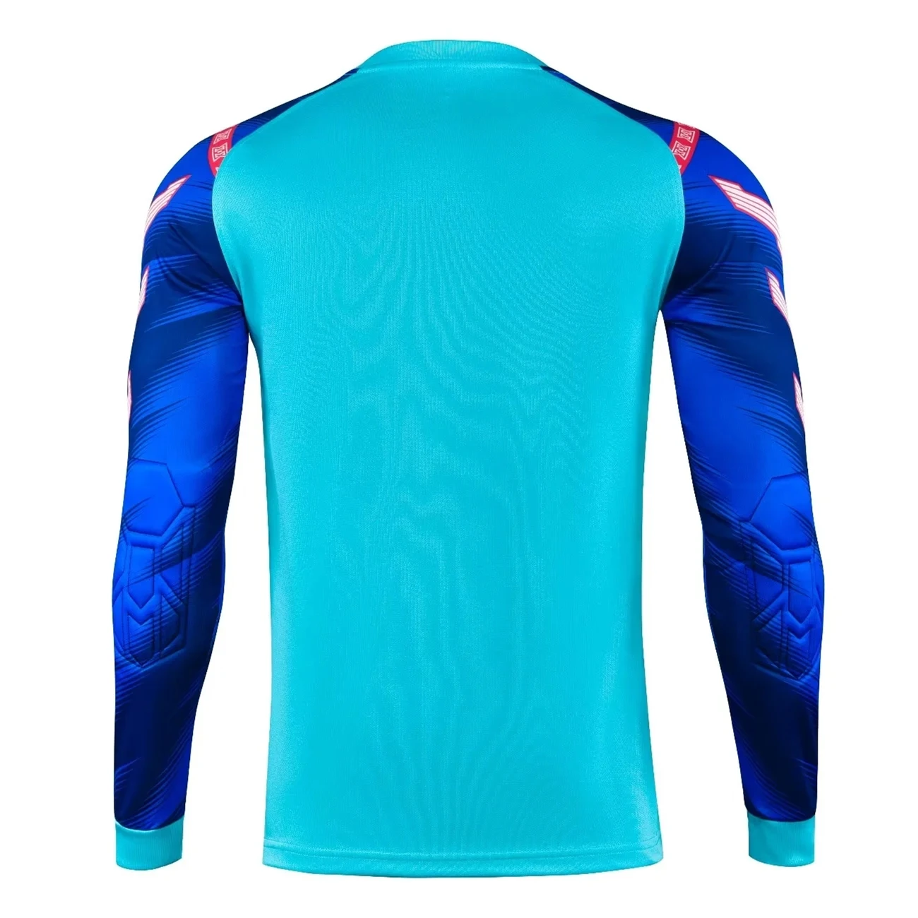 Men's Kids Boys Elbow Protective Forms Football Jersey Shirts with Sponge Protector for Soccer Training Goal Keeper Clothing