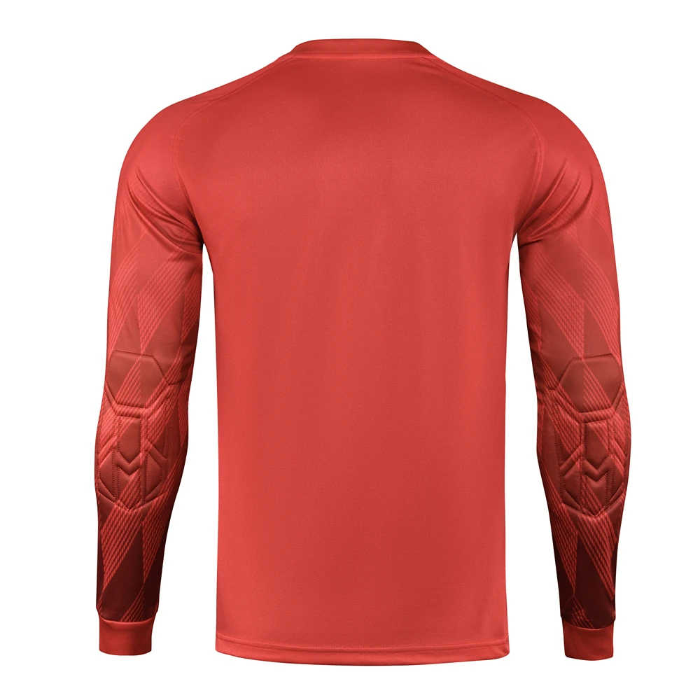 Men's Kids Boys Elbow Protective Forms Football Jersey Shirts with Sponge Protector for Soccer Training Goal Keeper Clothing