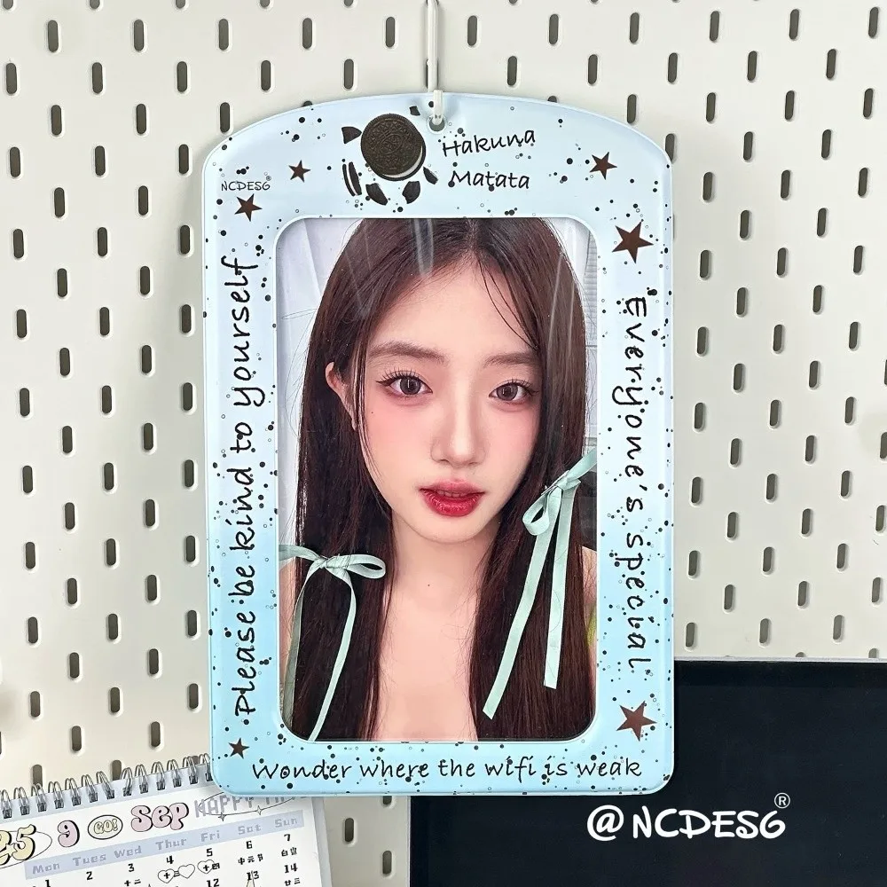 Trendy A4 Photocard Holder PVC Korean Idol Photos Protective Cover Colorful Giant Protectors for Postcards Girl's Gift