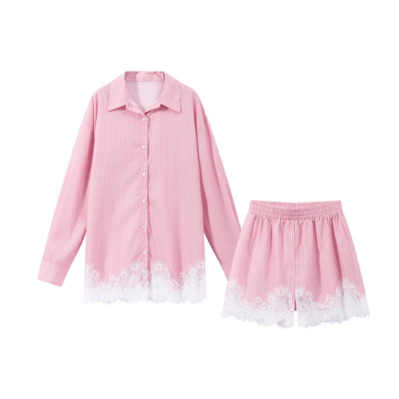 Women Satin Lace Patchwork Dress Long Sleeve O-neck Casual 2026 Spring Female Dresses Casual Solid Beach Robe not contain pearls