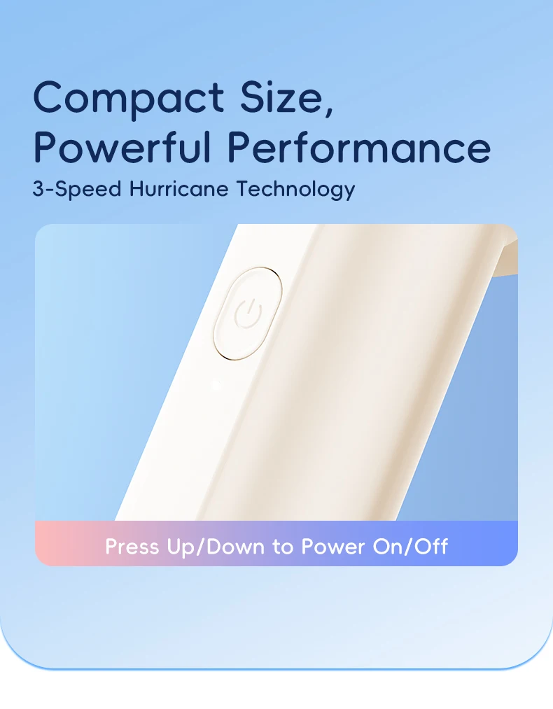 Kinscoter New Mini Handheld Fan 1200mAh Quiet High Speed Portable Rechargeable Fan 3 Speed Outdoor Travel Portable Pocket Fan