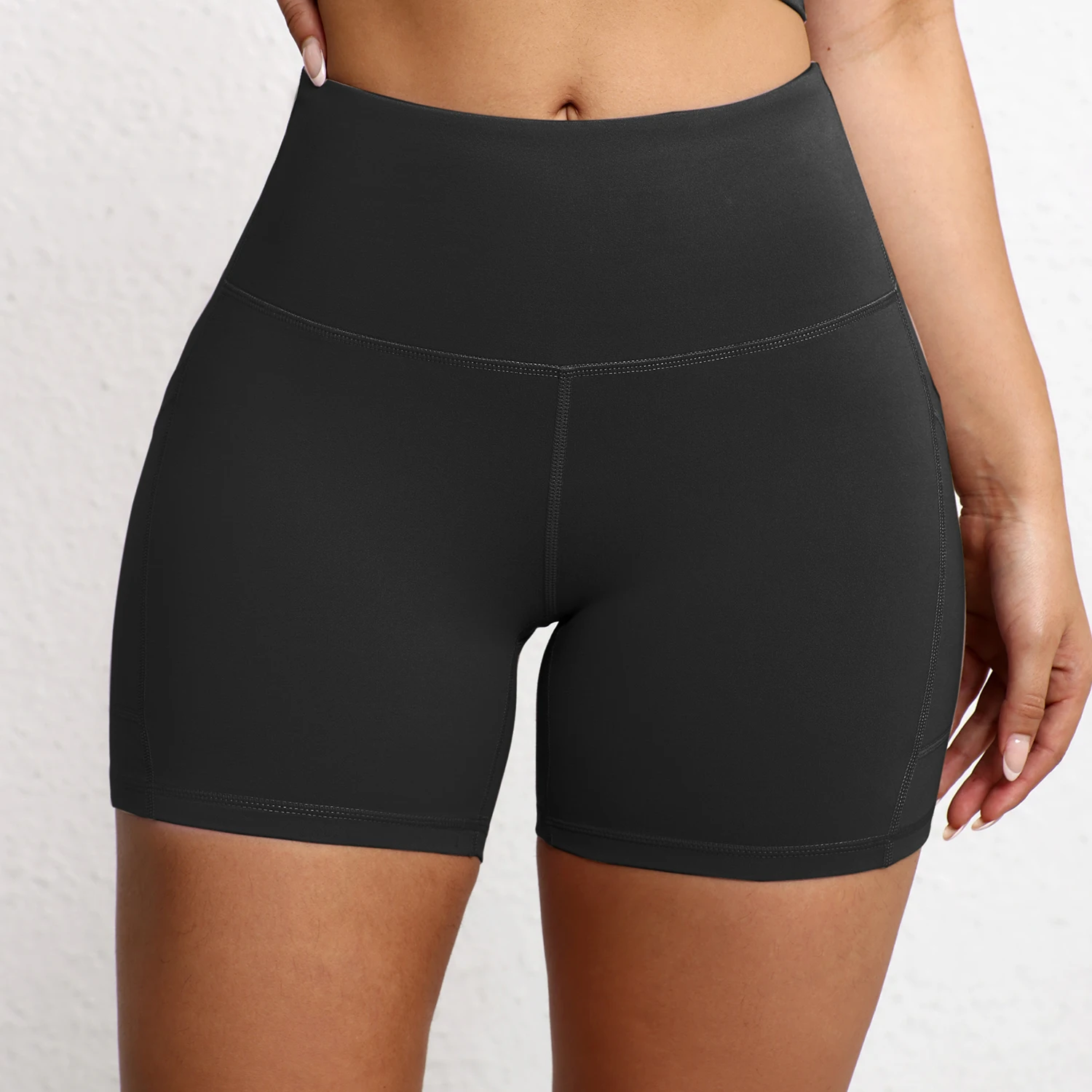 1/3pcs Women Fitness Sexy Short With Pocketed Yoga Legging Shorts Hip LiftTight Sports Shorts Quick Drying Cycling Workout Gym