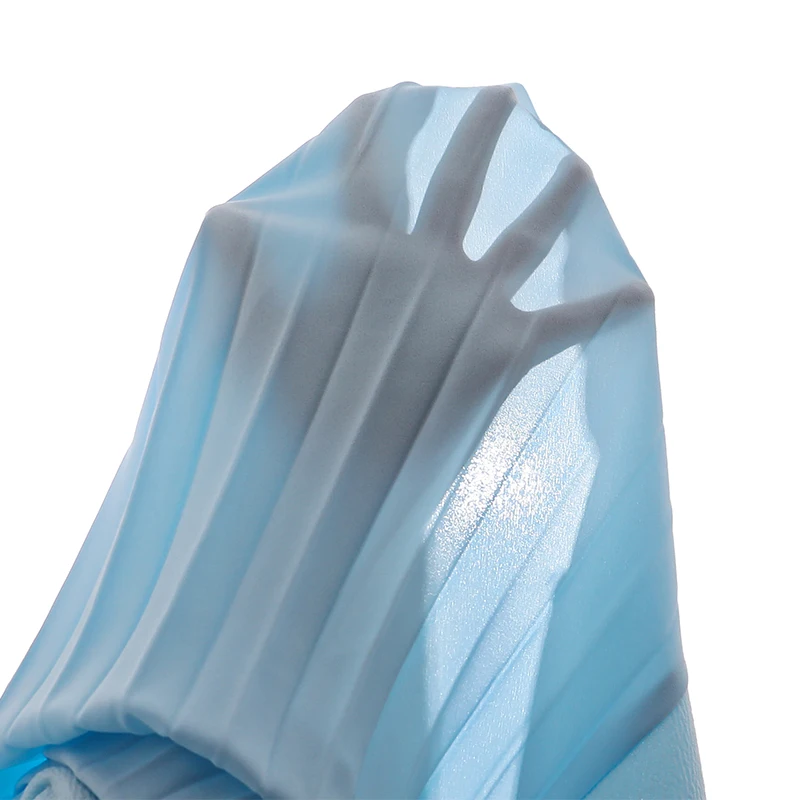 Elegant Girls Summer Sleeveless Midi Dress 8-12Y, Hot Selling Light Blue Pleated Dress with Shoulder Bow for Party Daily