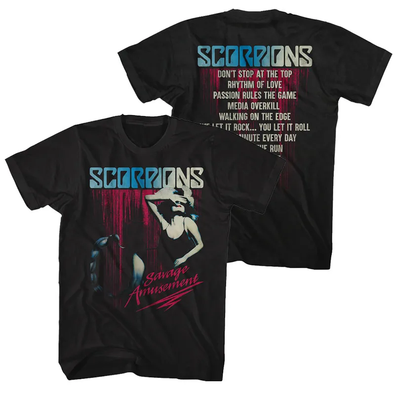 Scorpions -1984 Casual T-shirt Luxury Brand for Men and Women Top 2026