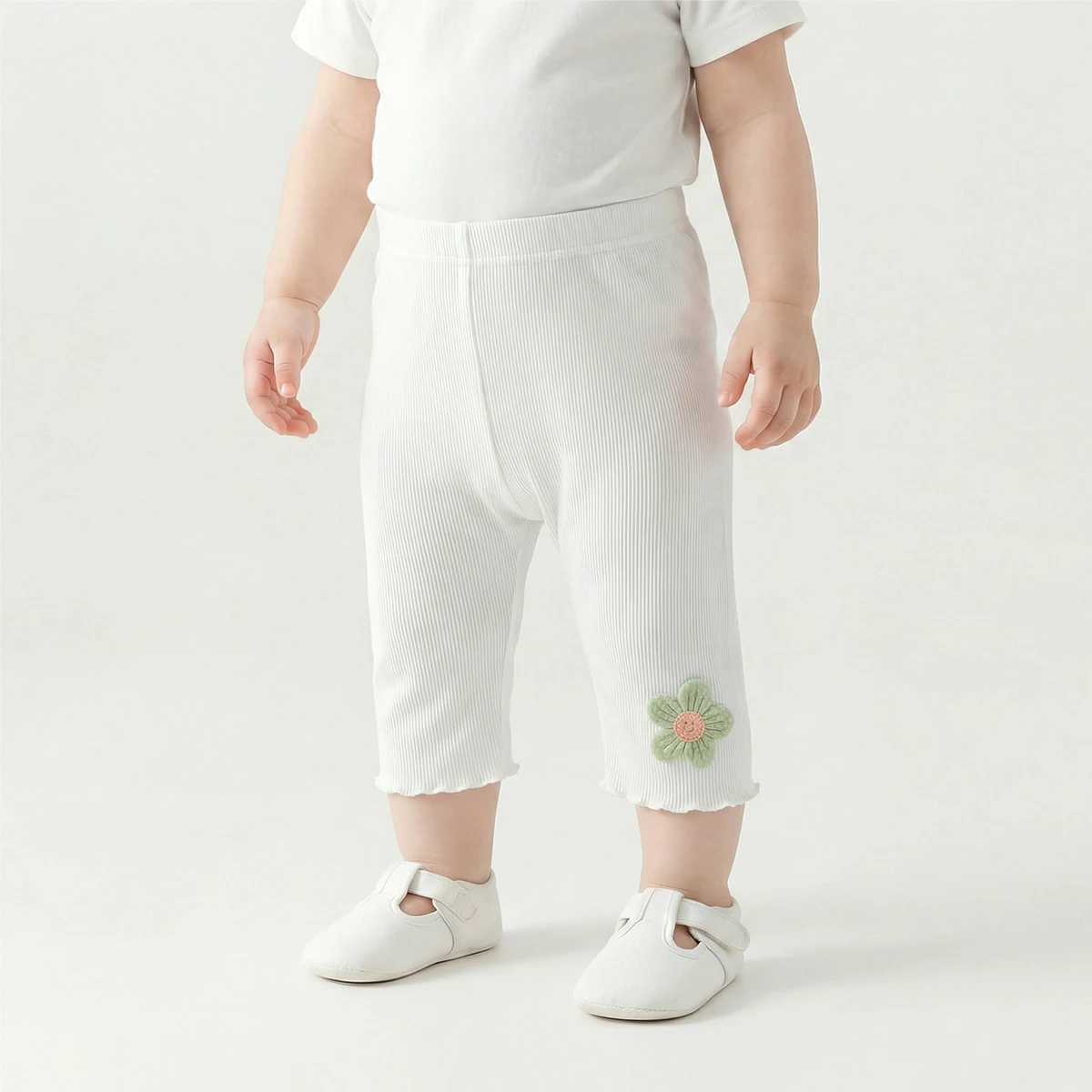 4 PCS Soft Lightweight 7-8 Capri for Children Girls tights - Perfect for Summer Outer & Underwear baby toddler leggings socks
