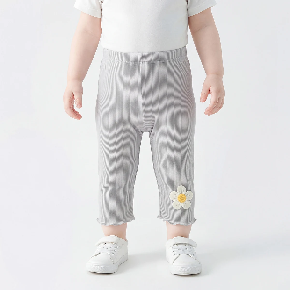 4 PCS Soft Lightweight 7-8 Capri for Children Girls tights - Perfect for Summer Outer & Underwear baby toddler leggings socks