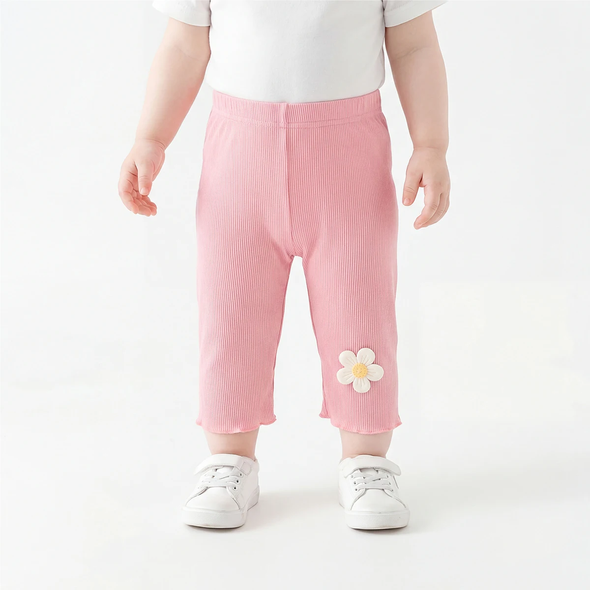 4 PCS Soft Lightweight 7-8 Capri for Children Girls tights - Perfect for Summer Outer & Underwear baby toddler leggings socks