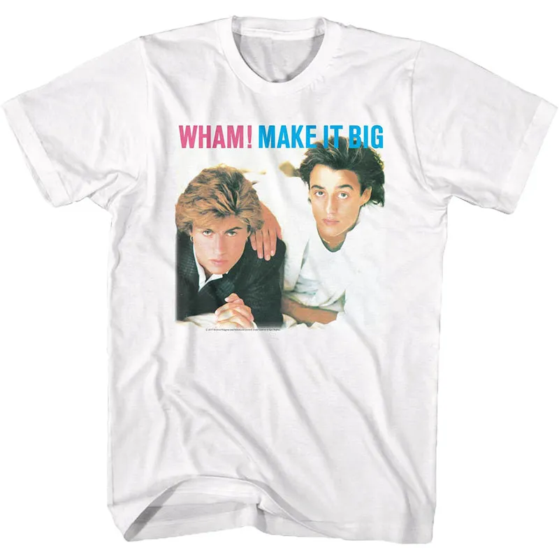 Wham Mighty Band George Michael Rock Retro Casual T-Shirt Men's and Women's Luxury Brand Top 2026 New Band Logo