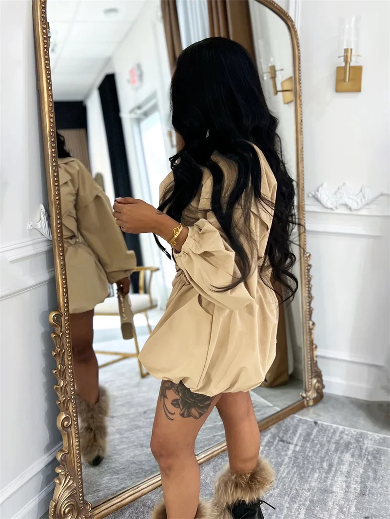 Doyerl Streetwear 2 Pieces Set for Woman Clothing Club Party Notched Collar Double-breasted Jacket Coat and Shorts Sets Ensemble