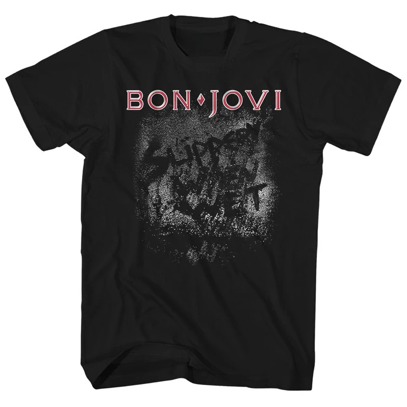 Metal Bon Jovi Rock Band Casual T-Shirt Men's and Women's Luxury Band Brand Top 2026 New Band