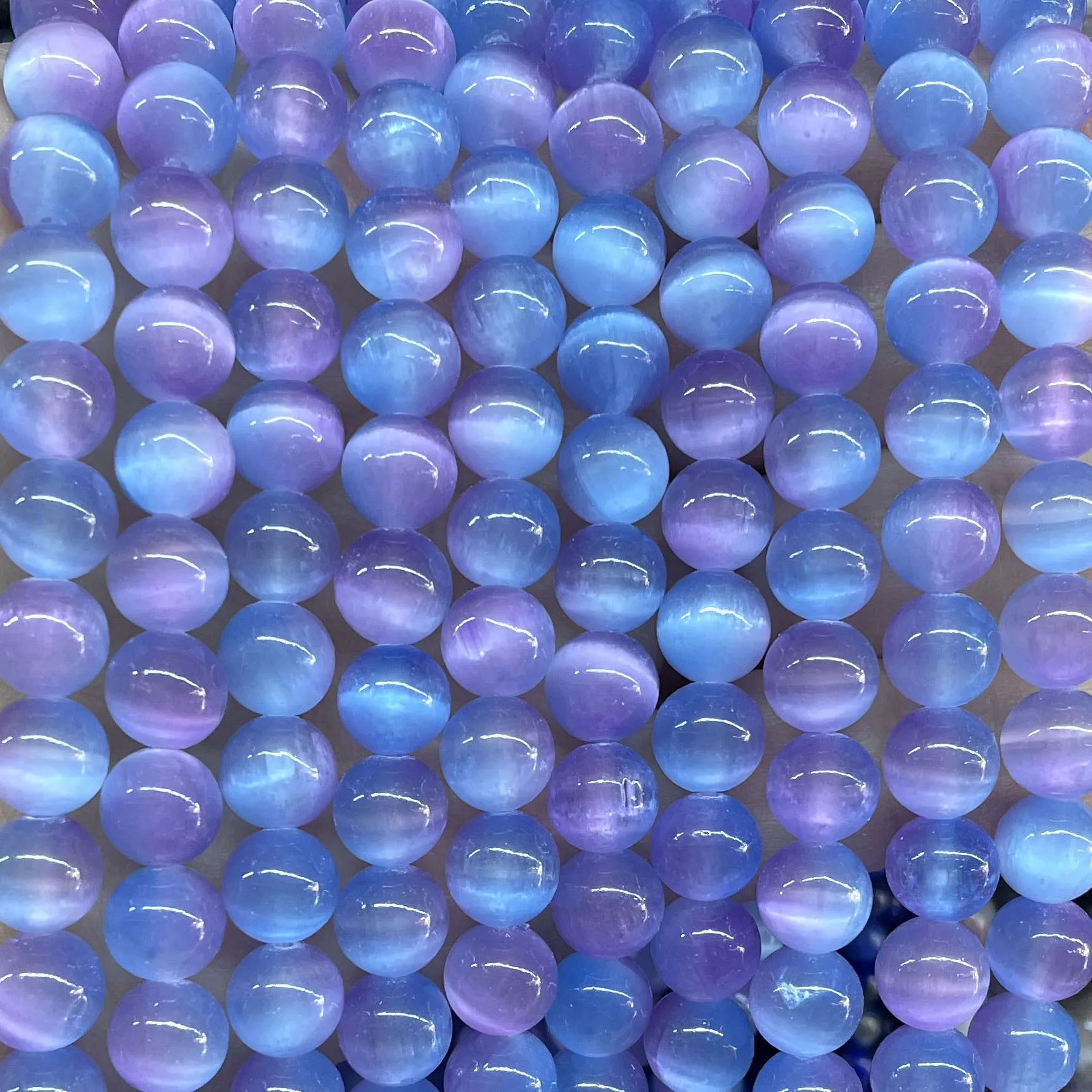 6MM 8MM 10MM Natural Gemstone Colorful Selenite Stone Loose Round Spacer Beads For Jewelry Making Diy Bracelet Necklace Earrings