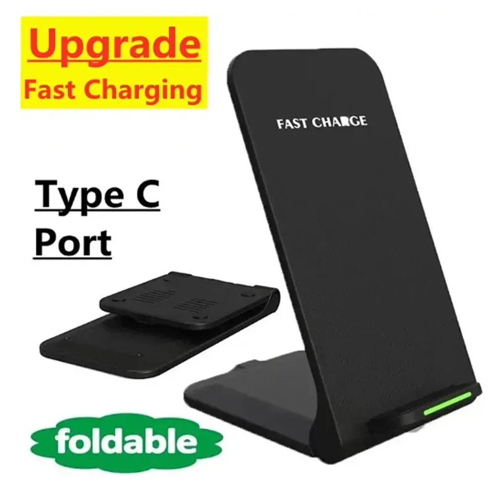 Wireless Charger Station Earphone Phone Fast Charging Charger Holder For iPhone 17 16 15 14 13 Pro Max Samsung S24 S23 Xiaomi