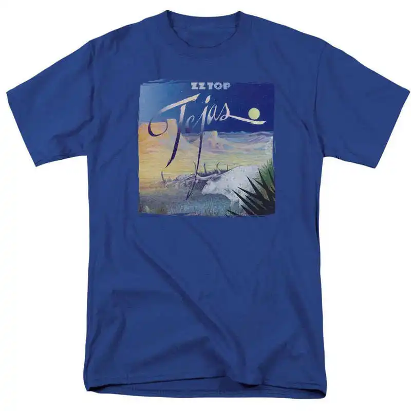 ZZTOP Band 1999 Retro Wrench Pattern Retro Blues Casual T-Shirt Men's and Women's Luxury Brand
