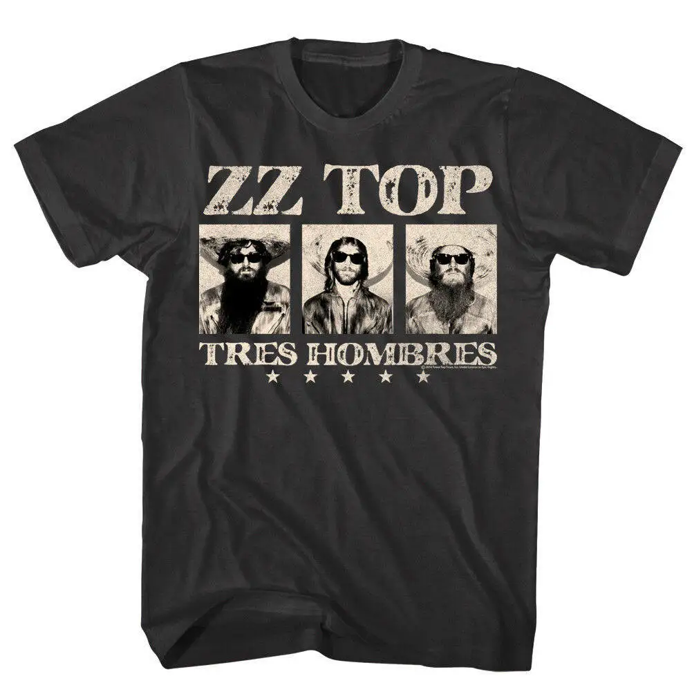 ZZTOP Band 1999 Retro Wrench Pattern Retro Blues Casual T-Shirt Men's and Women's Luxury Brand
