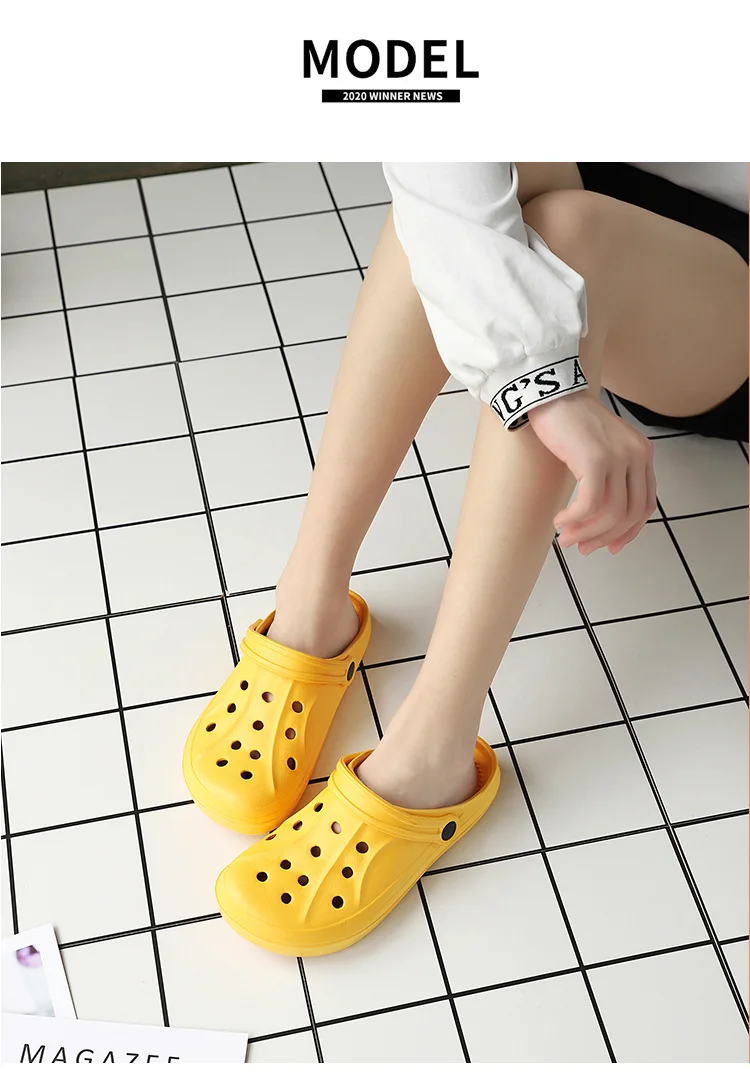 Soft-soled Women Sandals 2023 Summer Clogs Ladies Beach Green Shoes EVA Lightweight Sandles Flat Unisex Colorful Shoe Sandalias