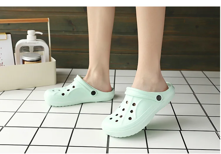 Soft-soled Women Sandals 2023 Summer Clogs Ladies Beach Green Shoes EVA Lightweight Sandles Flat Unisex Colorful Shoe Sandalias