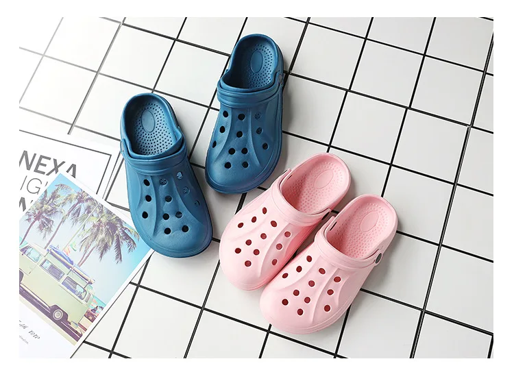 Soft-soled Women Sandals 2023 Summer Clogs Ladies Beach Green Shoes EVA Lightweight Sandles Flat Unisex Colorful Shoe Sandalias