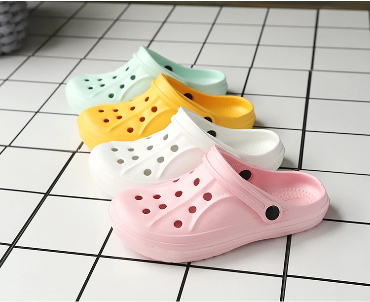 Soft-soled Women Sandals 2023 Summer Clogs Ladies Beach Green Shoes EVA Lightweight Sandles Flat Unisex Colorful Shoe Sandalias