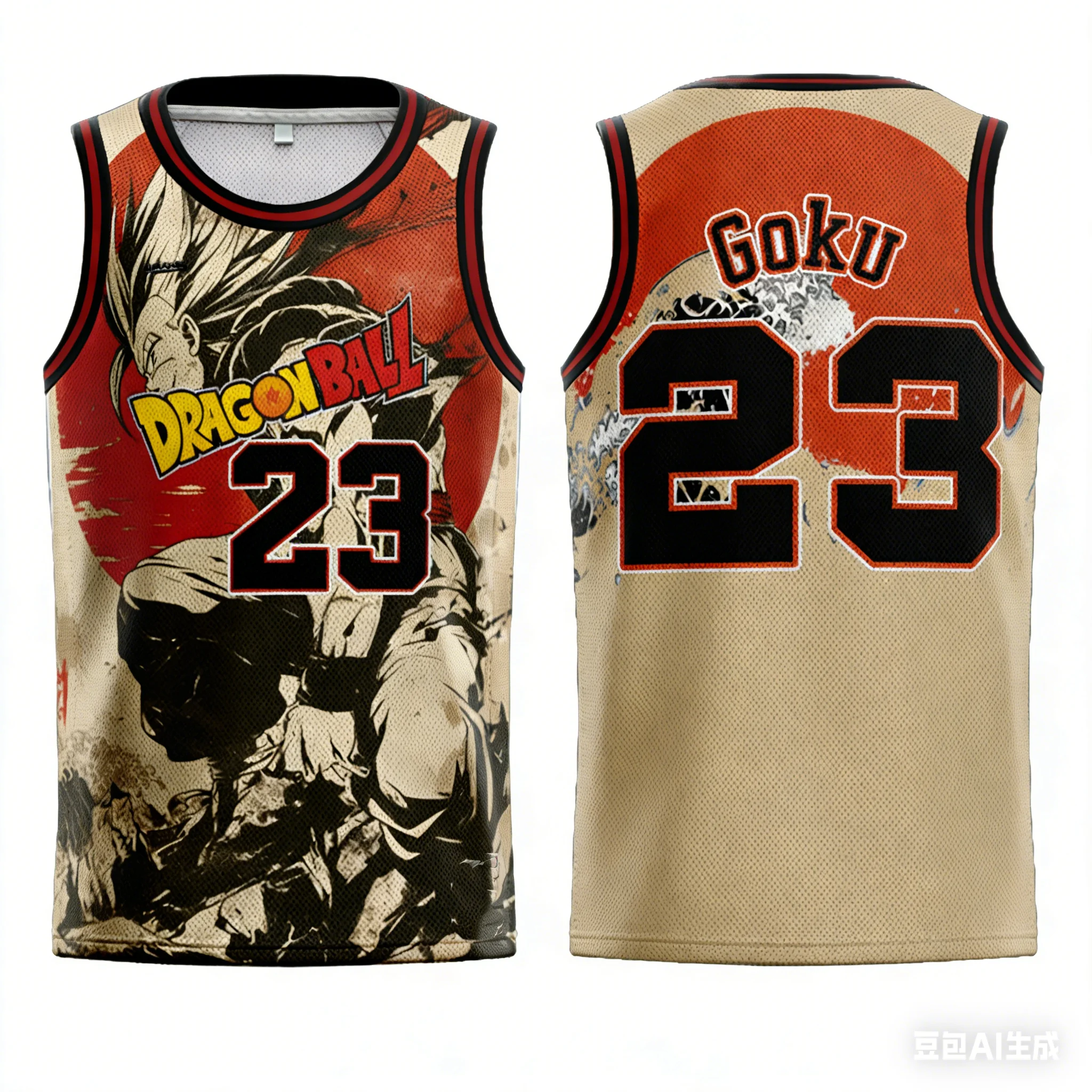 2026 Summer Dragon Ball Retro Fitness Vest Men's Oversized 3D Printed Vest Family Unisex Children's Sports Shirt