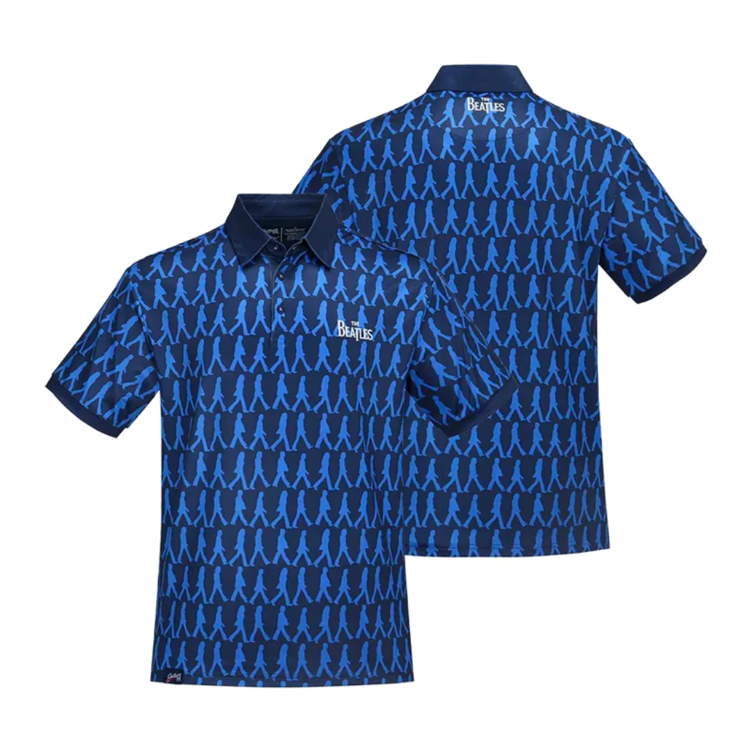 The Beatles Abbey Road Blue Dry-Fit Polo Shirt Summer Sports Men's Rock Music T-Shirt Children's Clothing Tee Y2k Woman