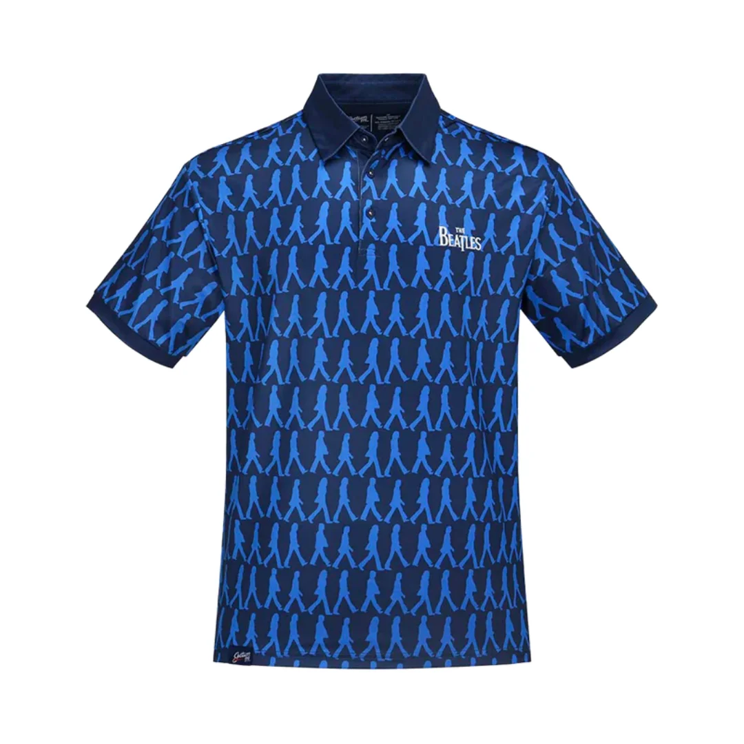 The Beatles Abbey Road Blue Dry-Fit Polo Shirt Summer Sports Men's Rock Music T-Shirt Children's Clothing Tee Y2k Woman