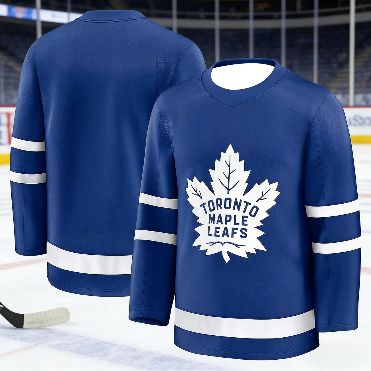 2026 Men's New Toronto Ice Hockey Training Jersey with 3D Print, Breathable, Moisture-Wicking Long-Sleeved T-Shirt Kids