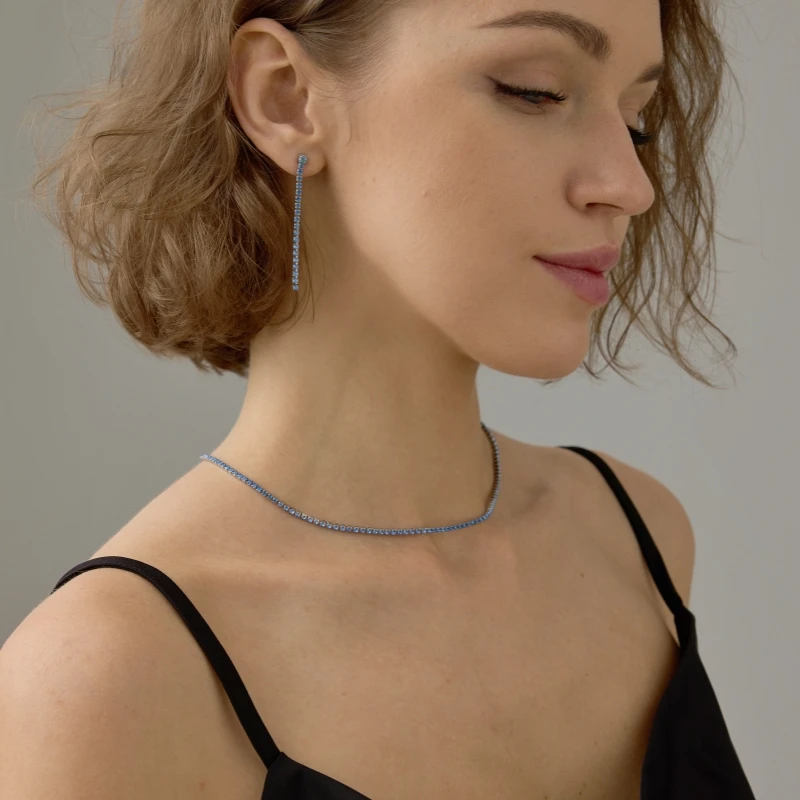 ZHENL 38CM Ladies Fashion Luxury Necklace Multiple Styles Birthstone Necklace Suitable for Commuter and Gift