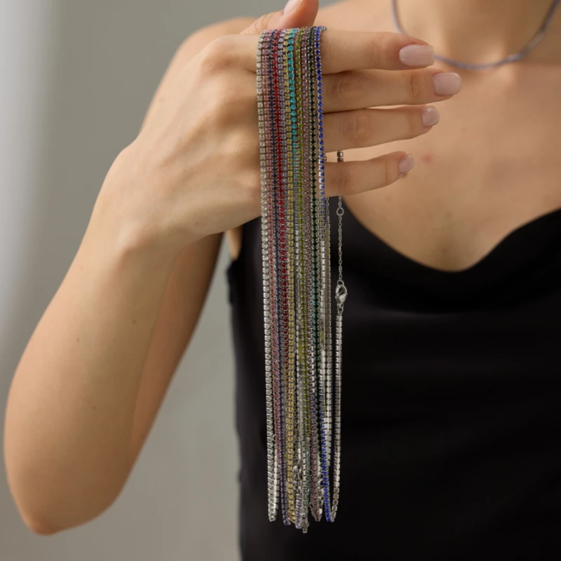 ZHENL 38CM Ladies Fashion Luxury Necklace Multiple Styles Birthstone Necklace Suitable for Commuter and Gift