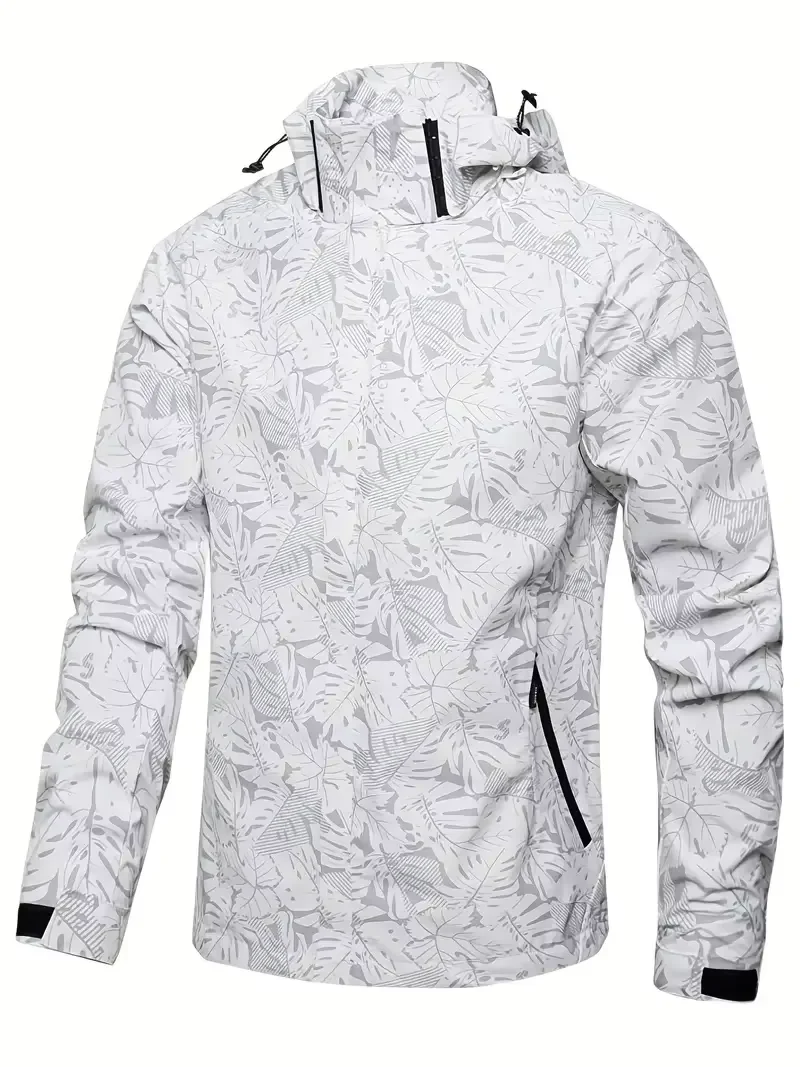 Man 2026 New Spring Autumn Leisure And Comfortable Outdoor Zipper Windbreaker Fashion Printed Windproof Jacket