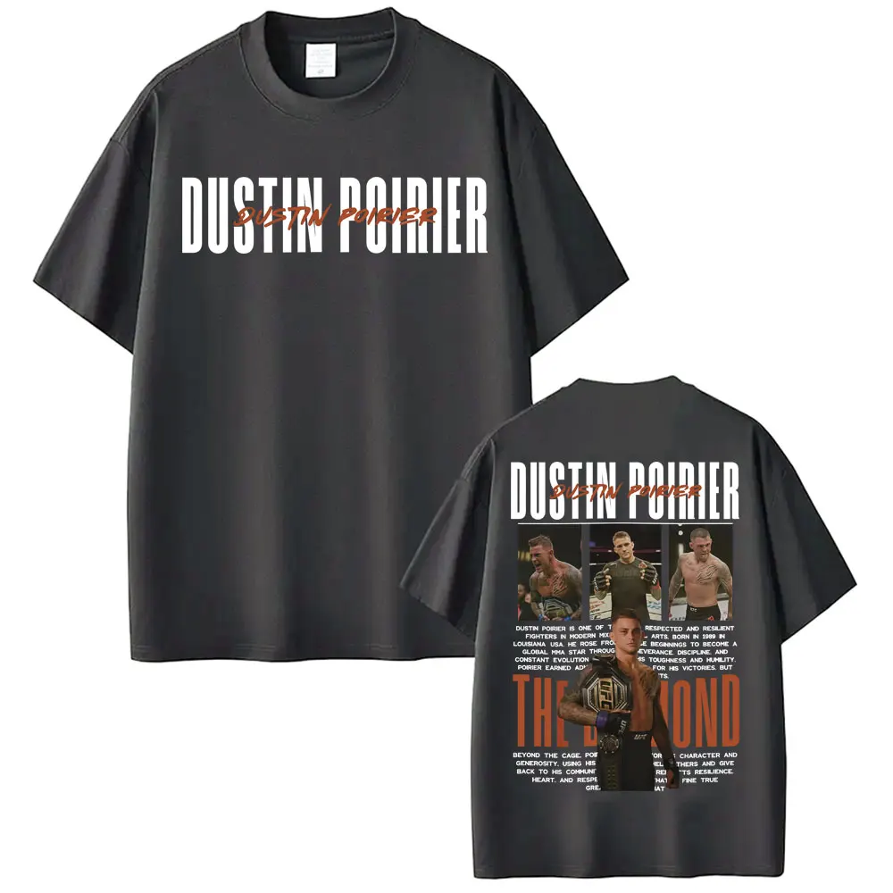 Limited DUSTIN POIRIER THE DIAMOND Graphic T-shirts Men Women Fashion Retro Short Sleeve T Shirt Cotton Casual Oversized T-shirt