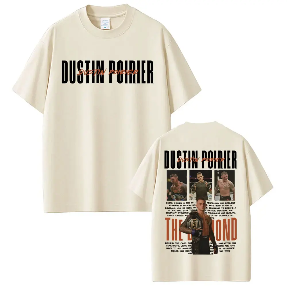Limited DUSTIN POIRIER THE DIAMOND Graphic T-shirts Men Women Fashion Retro Short Sleeve T Shirt Cotton Casual Oversized T-shirt