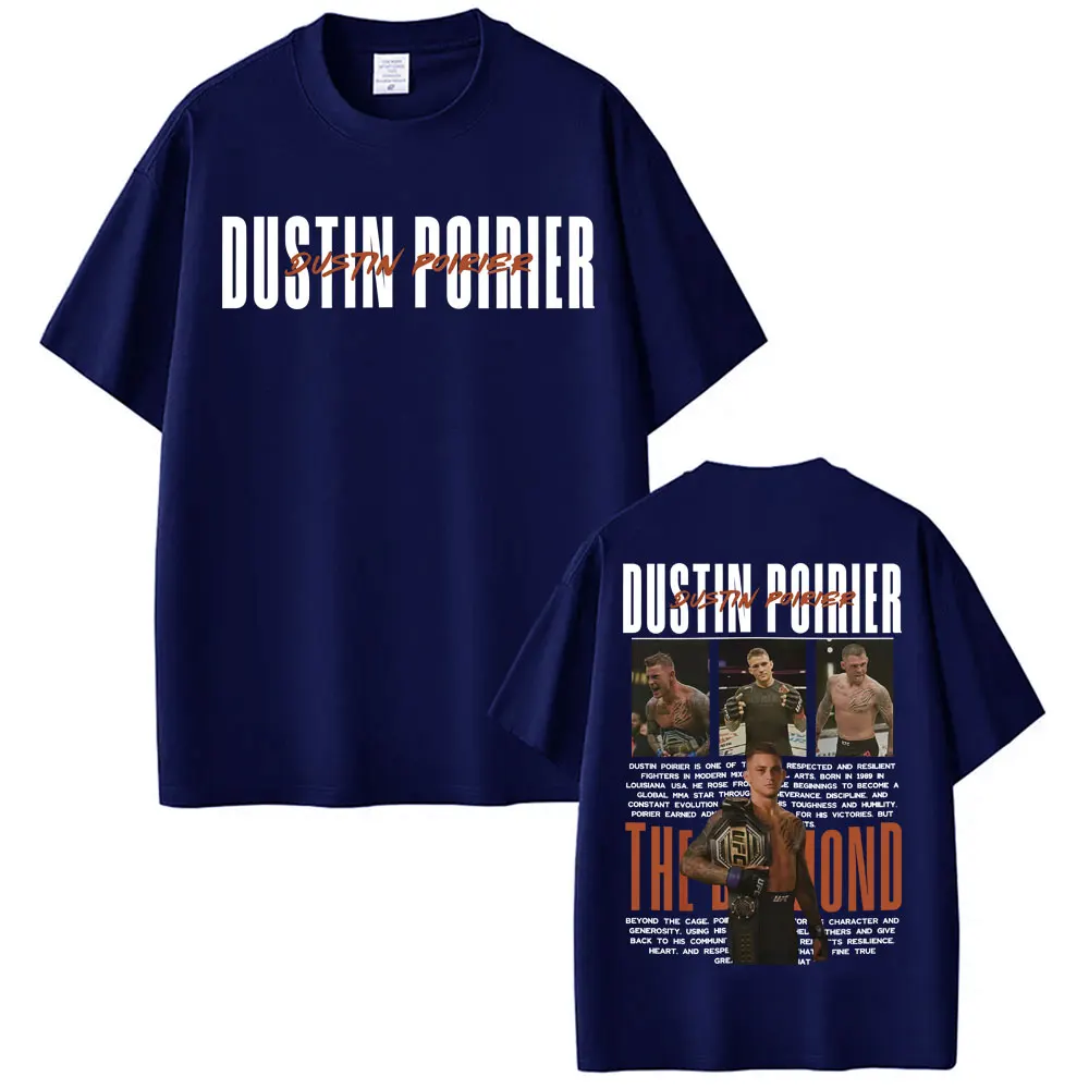 Limited DUSTIN POIRIER THE DIAMOND Graphic T-shirts Men Women Fashion Retro Short Sleeve T Shirt Cotton Casual Oversized T-shirt