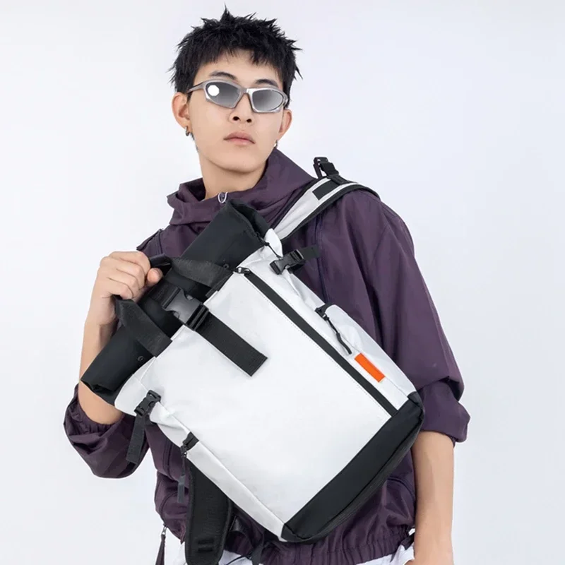 Unisex Fashionable Minimalist Large Capacity Waterproof Backpack Portable College School Bag Trendy Designer Backpack for Men